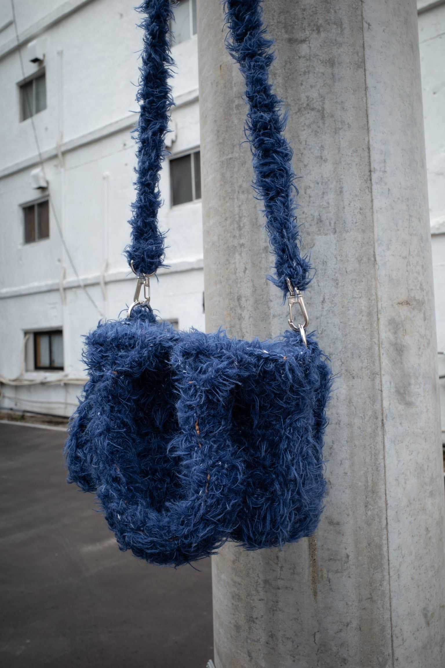 Kota Gushiken / Hand Crochet Denim Hand Bag | AfterSchool Online  