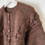 brown knit cardigan