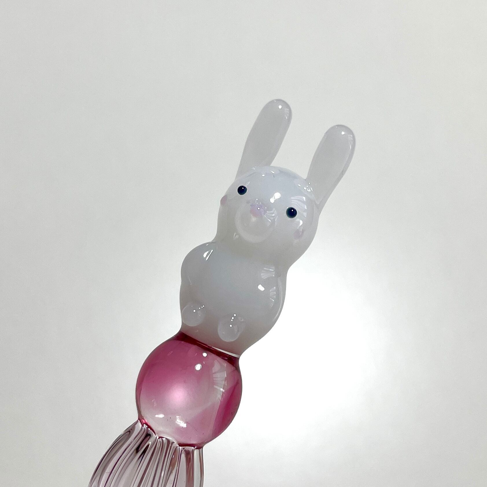 Animal glass pen うさぎ