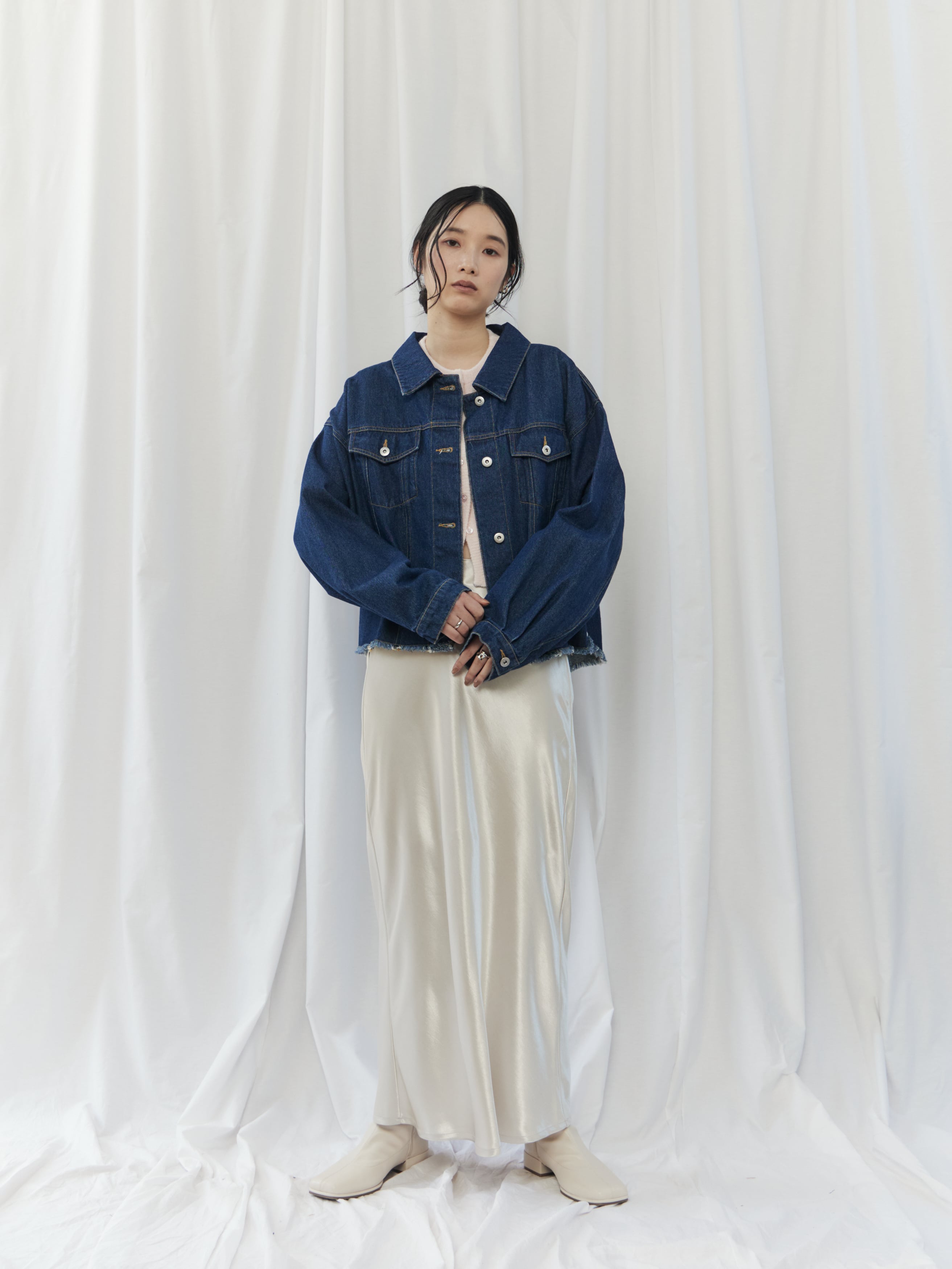 FRINGE DENIM JACKET（ﾌﾘﾝｼﾞﾃﾞﾆﾑｼﾞｬｹｯﾄ）【5513027】 | CIEL'AIR