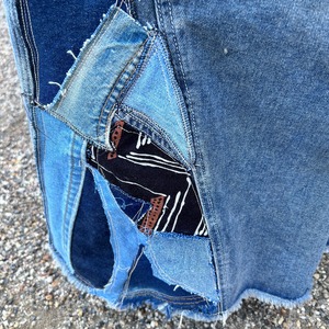 リメイクデニムジャンバースカート