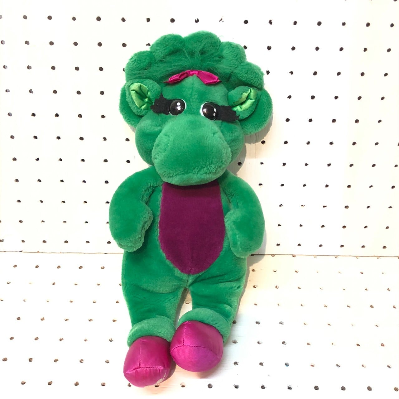 90s ベイビー・ポップ ぬいぐるみ / Vintage Baby Bop From Barney 1992 Dinosaur Doll Plush  | THE PUPPEZ☆e-shop　/ ザ　パペッツ松本-WEBショップ powered by BASE