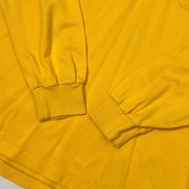 adabat アダバット 鹿の子 長袖 ポロシャツ 4/イエロー メンズ ゴルフ