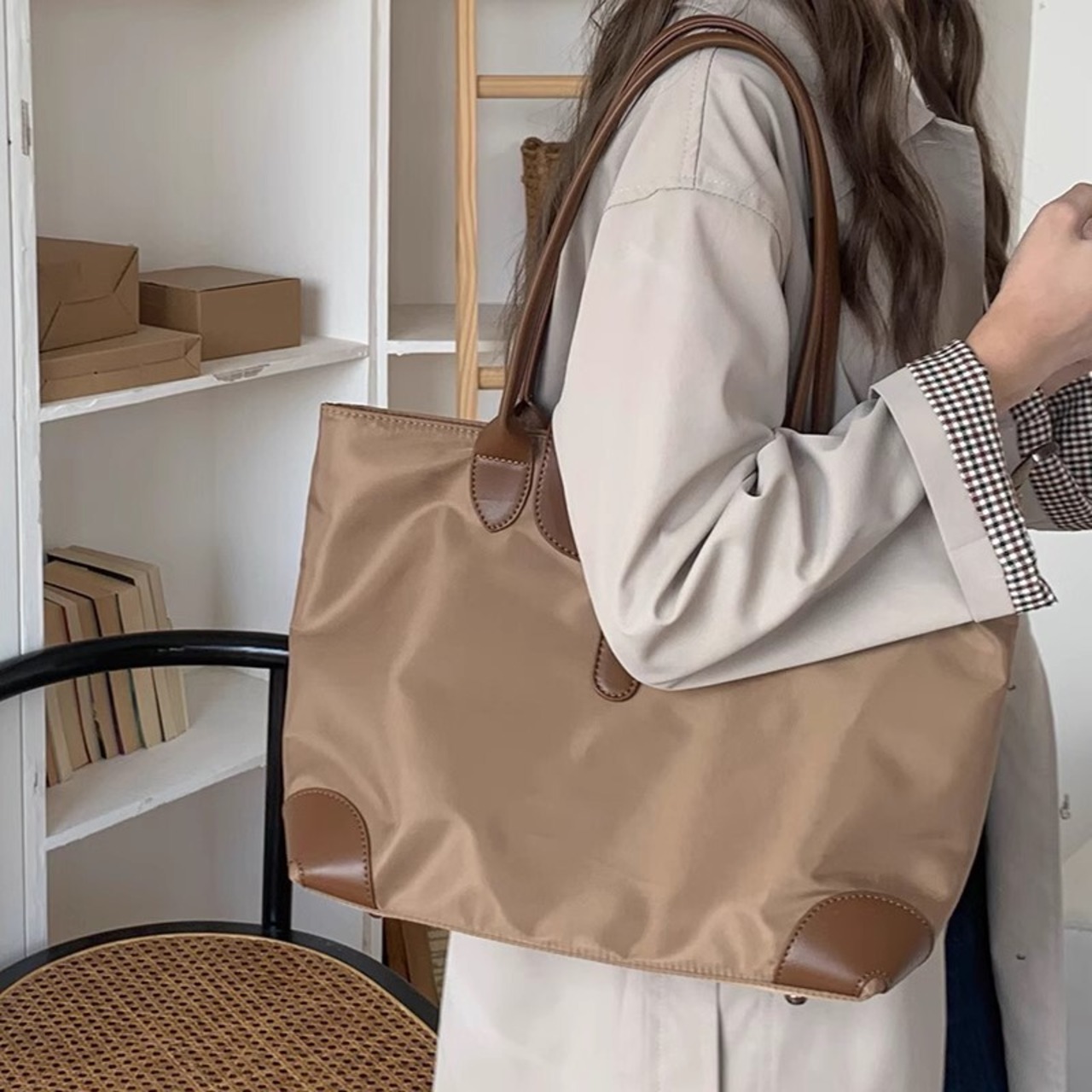 nylon karoyaka tote bag