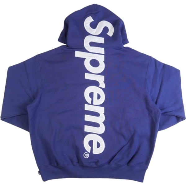 Supreme Logo Panel Hooded Sweatshirt 紺 M