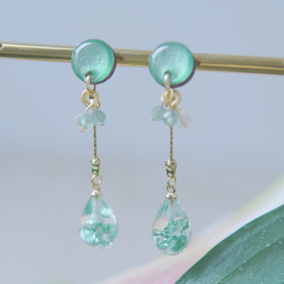 【 Mint Green  】ピアス