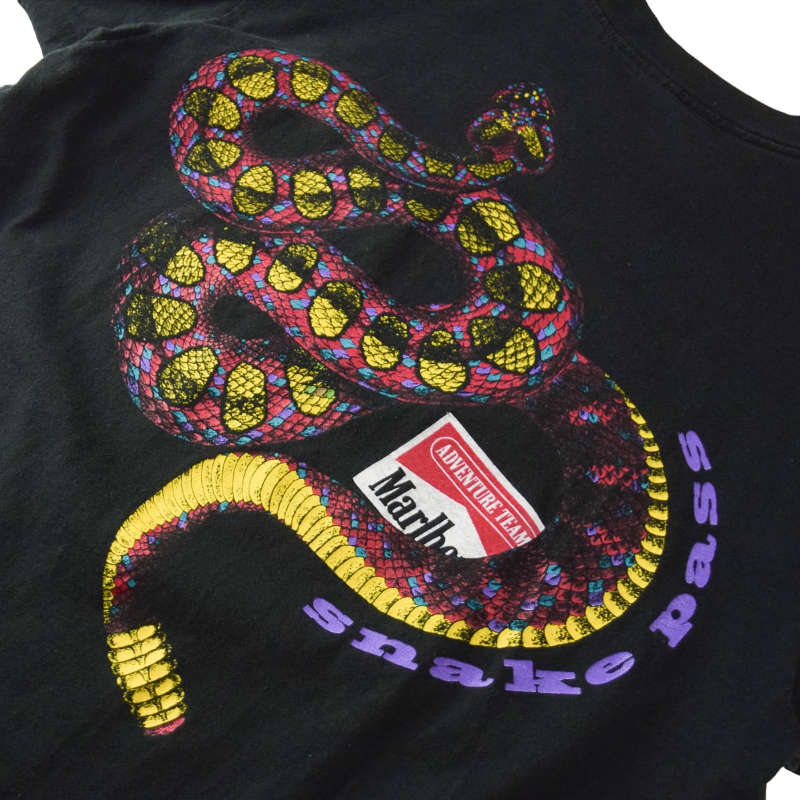 's "Marlboro" snake pass S/S Vintage Company Print T shirt