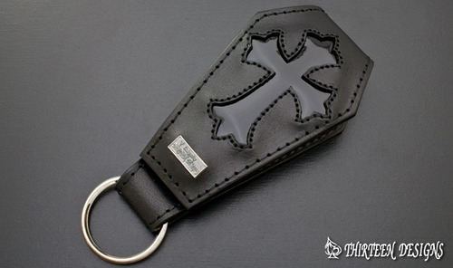 THIRTEENDESIGNS サーティーンデザインズ KY-CF1L COFFIN & CROSS BELT LOOP KEY CHAIN