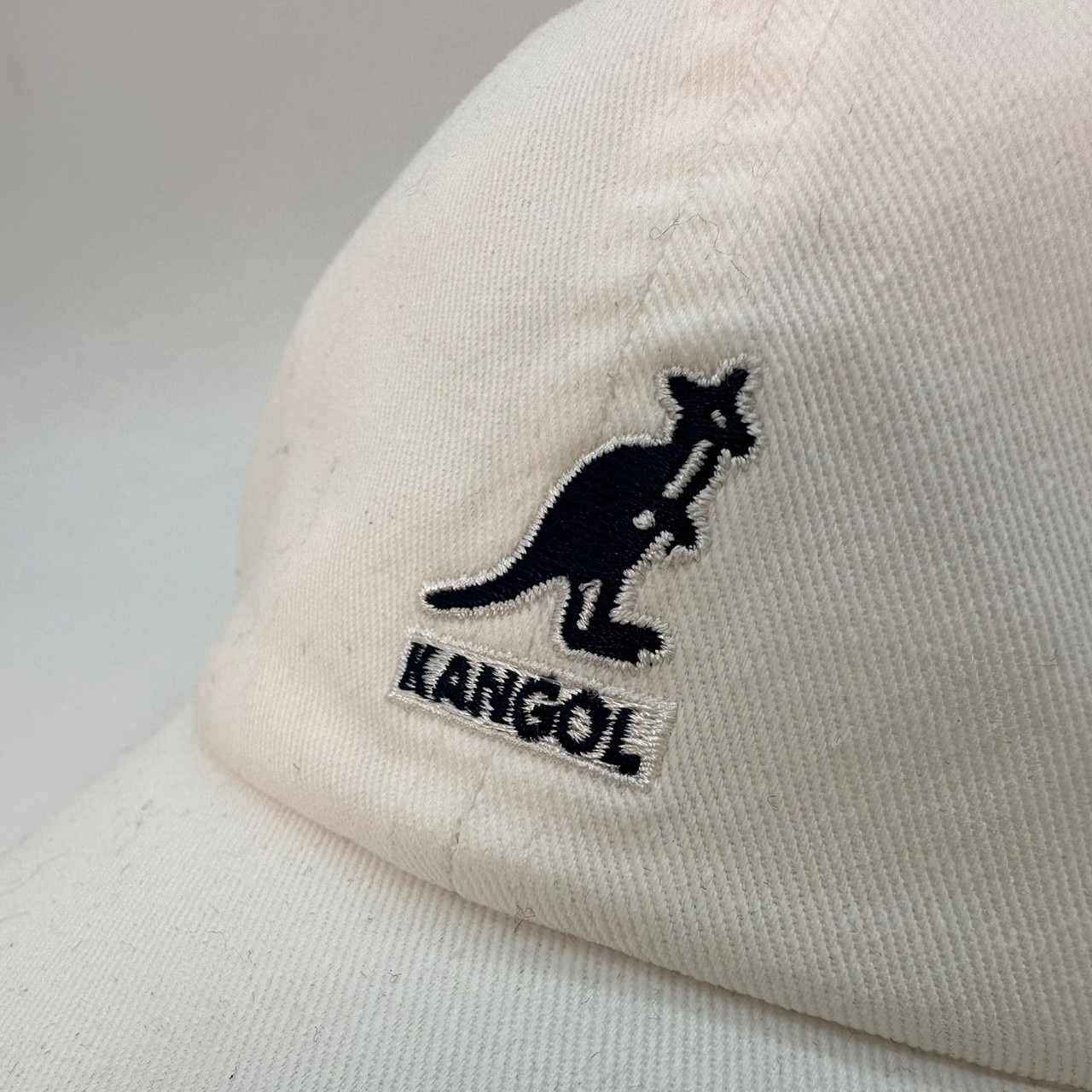 KANGOL/カンゴール　ウォッシュドローキャップ　ホワイト