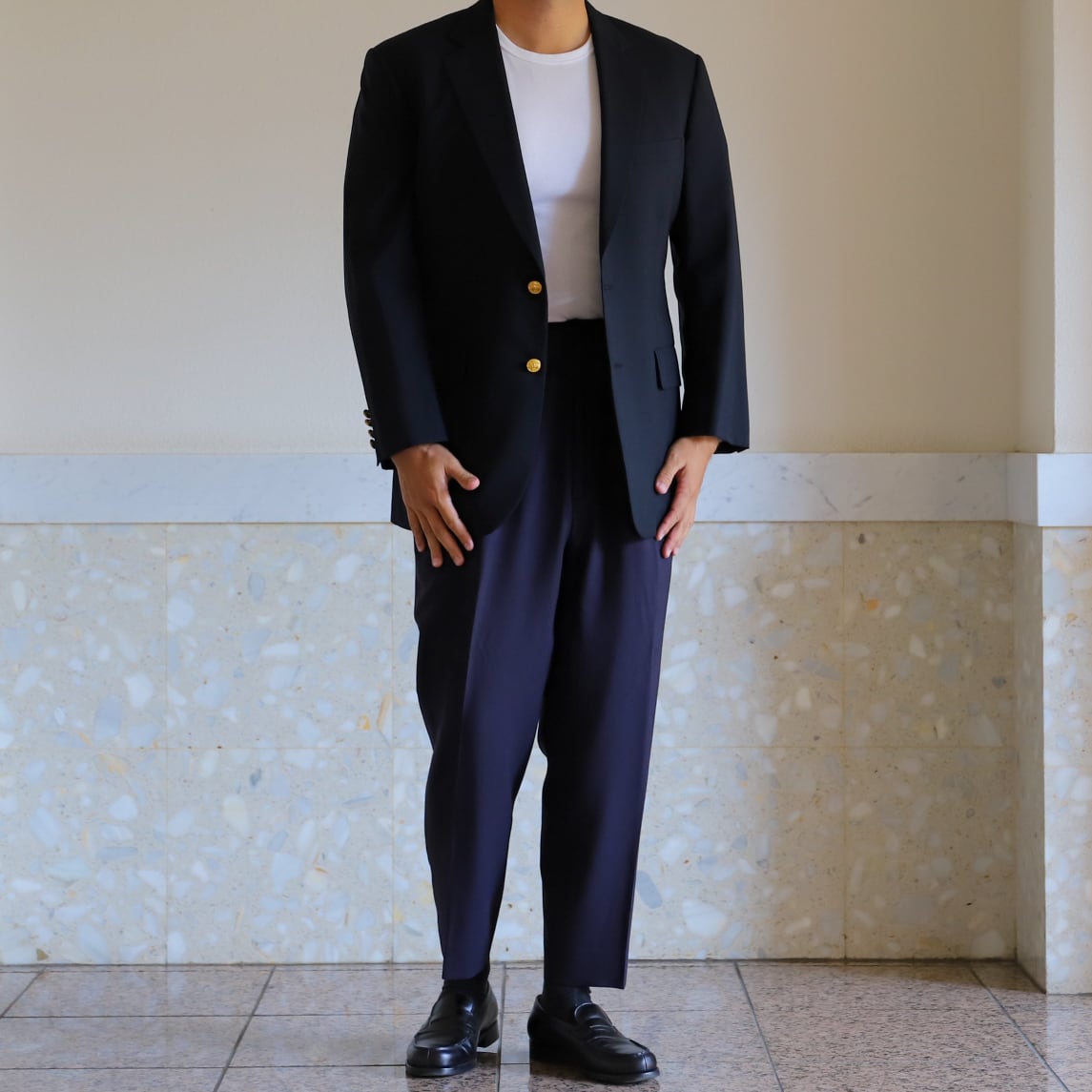 極美品】BROOKS BROTHERS Navy blazer size43 Made in USA excellent