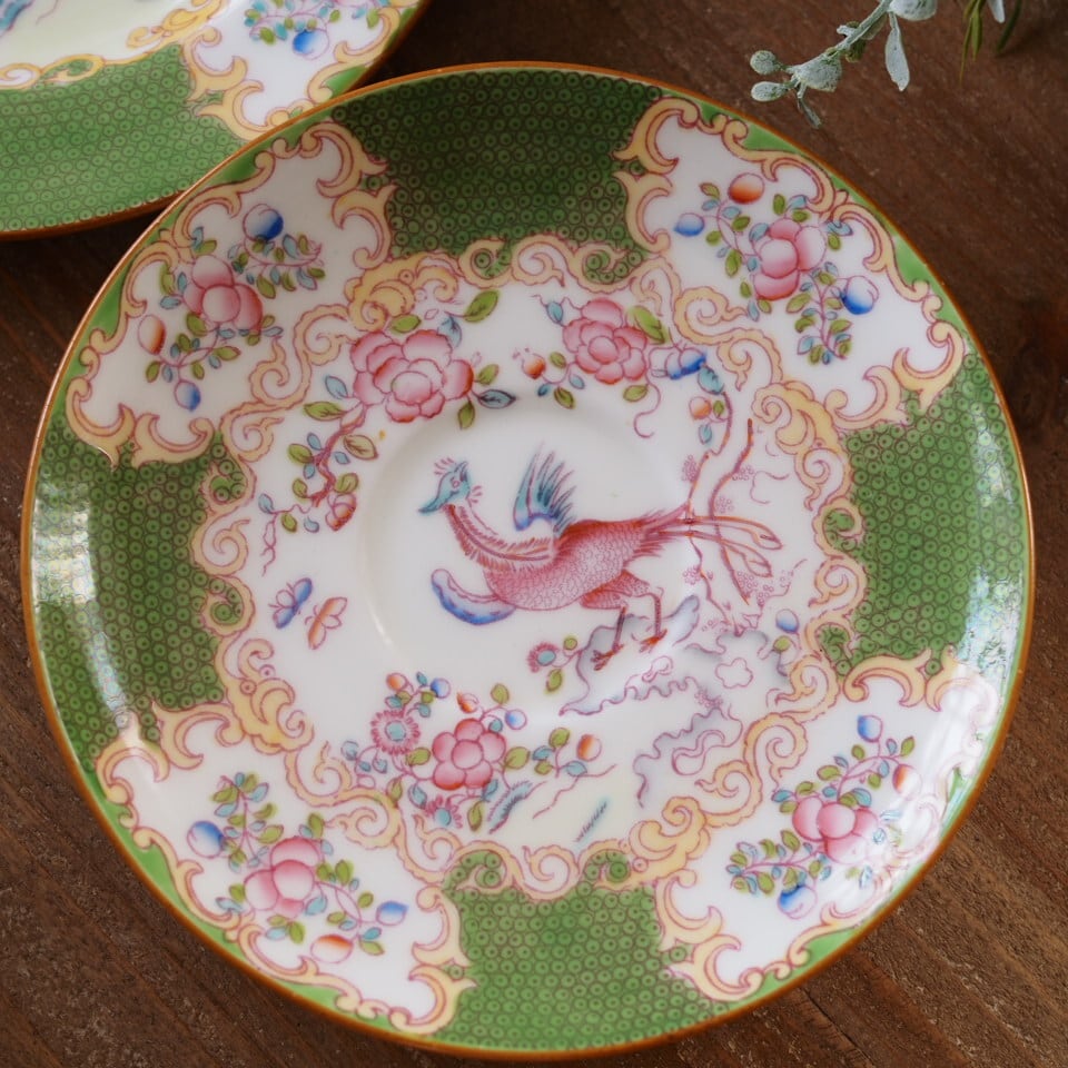 希少 英国ミントンminton コカトリス トリオ1客 カップソーサー F9