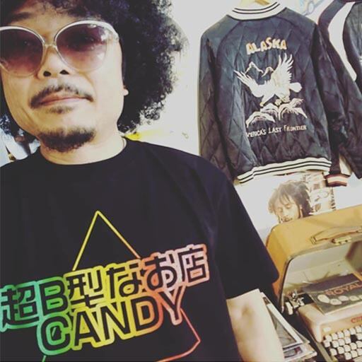 超B型なお店CANDY Tシャツ ラスタカラー【ピラミッドパワー付き】