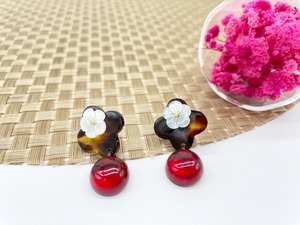 べっ甲ピアス（pi-216）