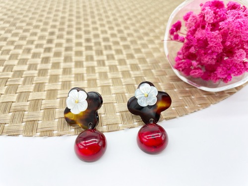 べっ甲ピアス(pi-216)