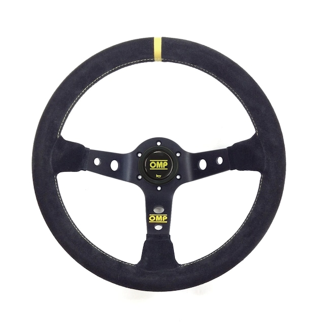 OD0-2048#071  320 HYBRID S FLAT STEERING WHEEL BLACK (SUEDE)