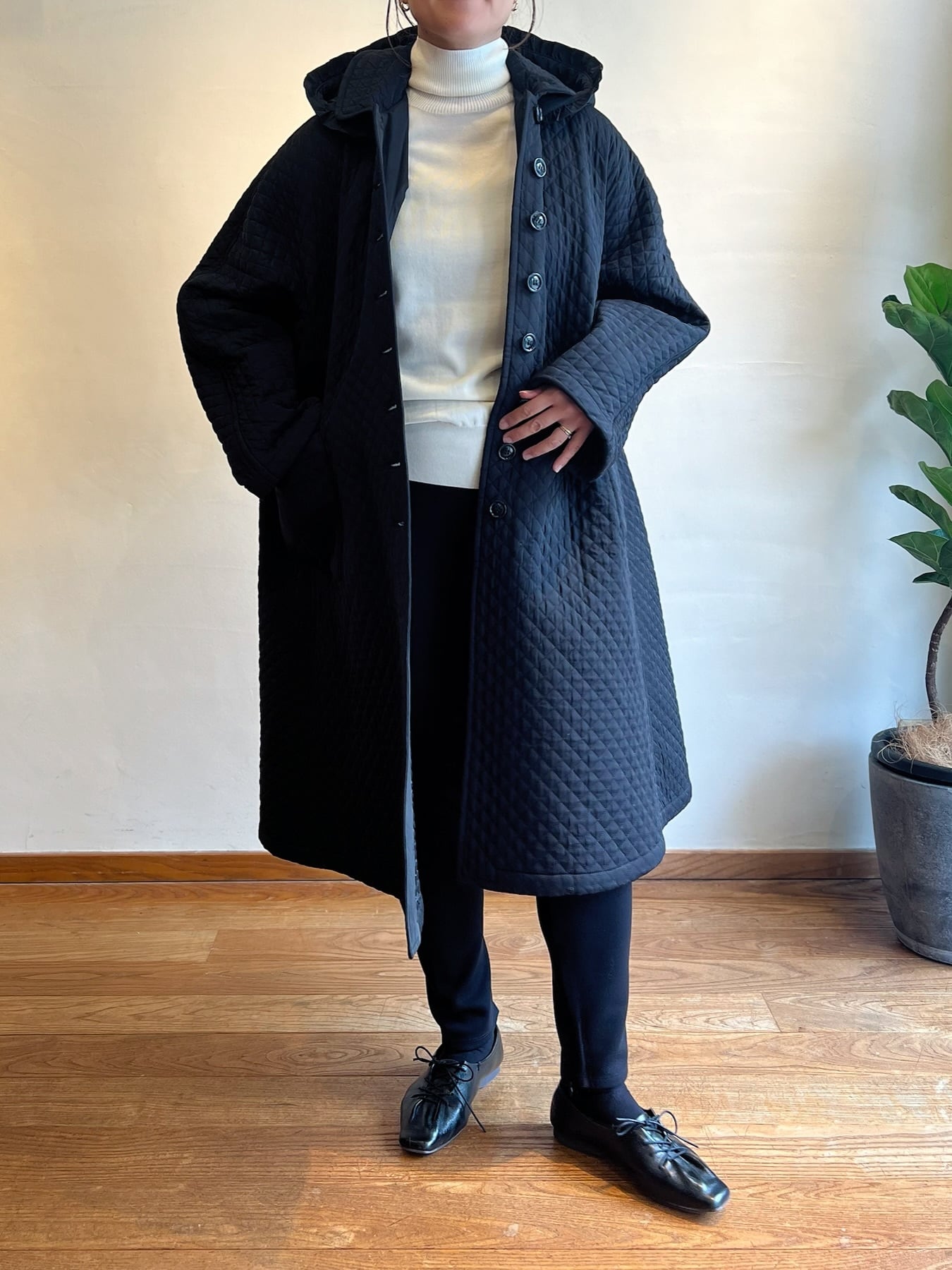 Bilitis dix-sept ans / キルティングフードコート | anouk