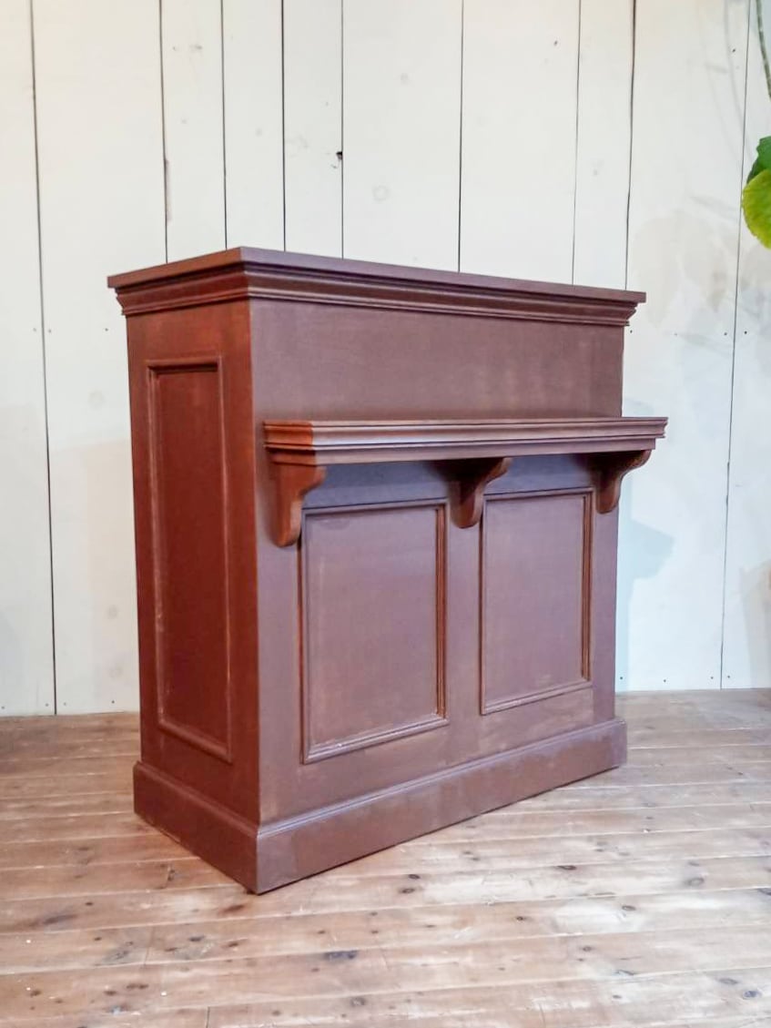 キャスター付き受付カウンター145（レストラン向け・アンティーク調