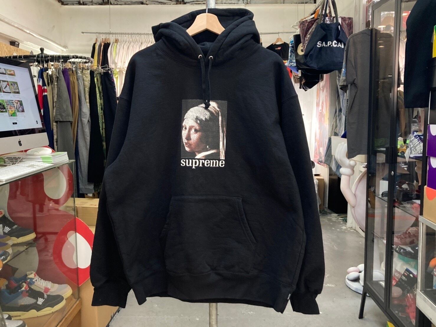 Supreme Pearl Hooded Sweatshirt BLACK XL 95KJ0371 | BRAND BUYERS OSAKA 