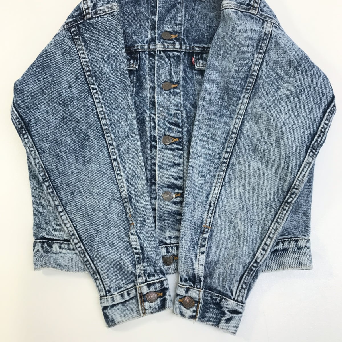 80s リーバイス　 70507-0550 ケミカルウォッシュデニムジャケット LEVI'S リーバイス 80〜 90年代 USA製 70507 -4813 アシッドウォッシュ