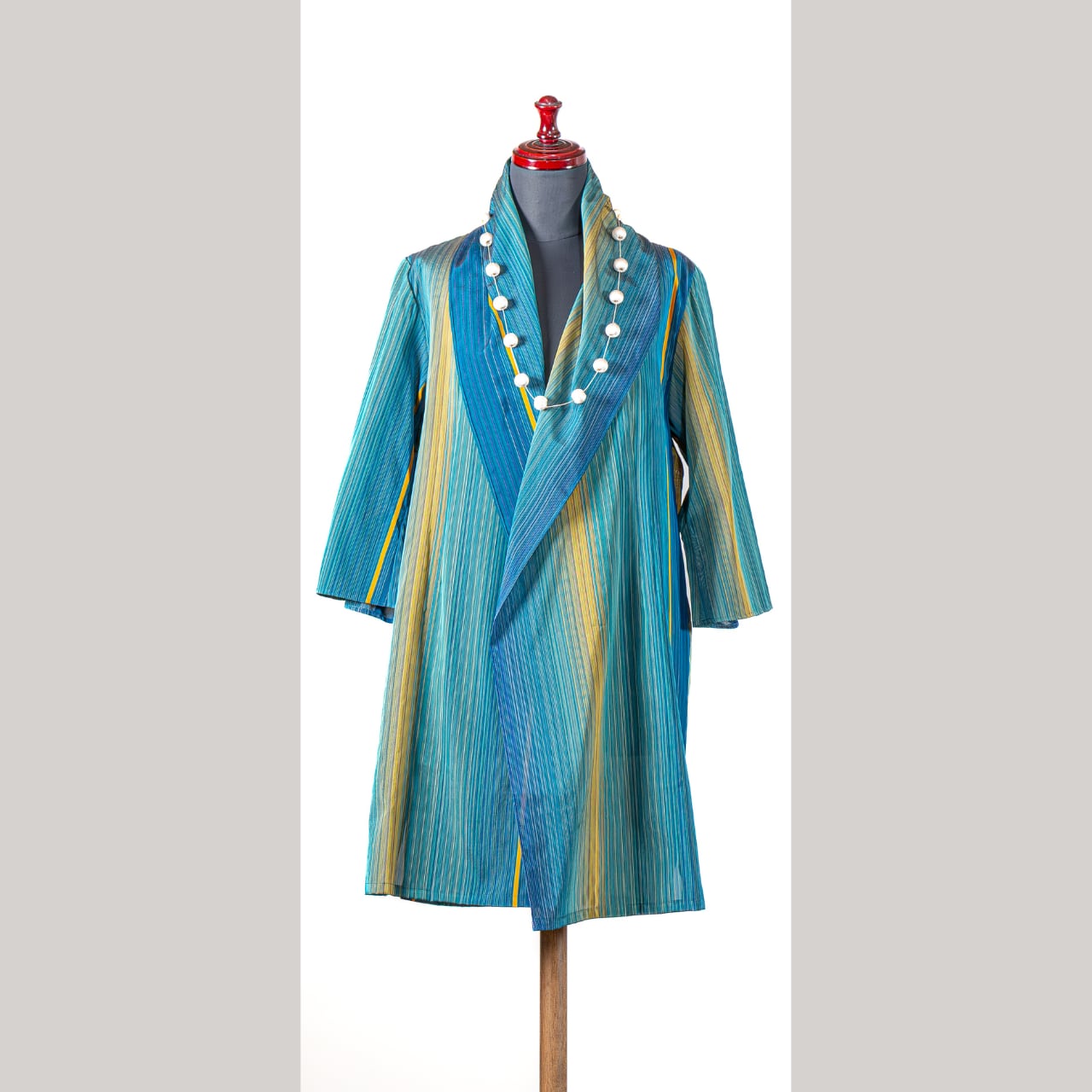 縞大島紬ジャケット