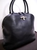 美品22万★GIVENCHY ジバンシィ オブセディア 大容量 ユニセックス レザー トート ハンド バッグ 黒★ ラグジュアリーラインのレアモデル♪