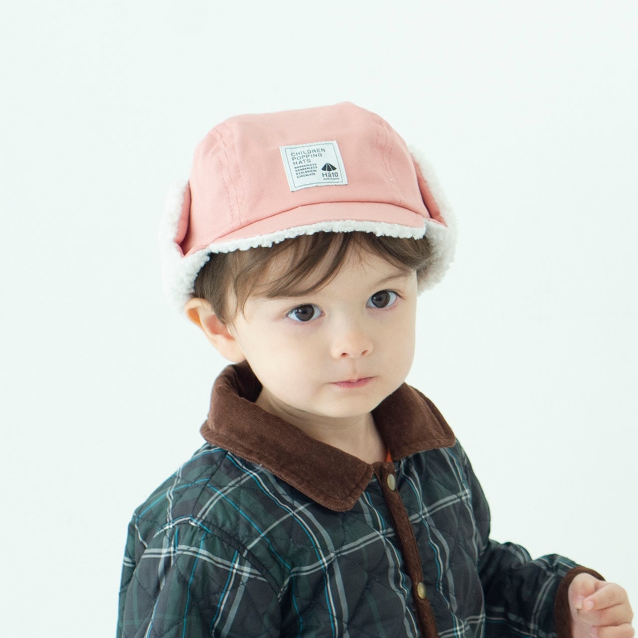 パイロットキャップ【ピンク】ブランド 子供 帽子 男の子 女の子 日本製 冬 キッズ ギフト