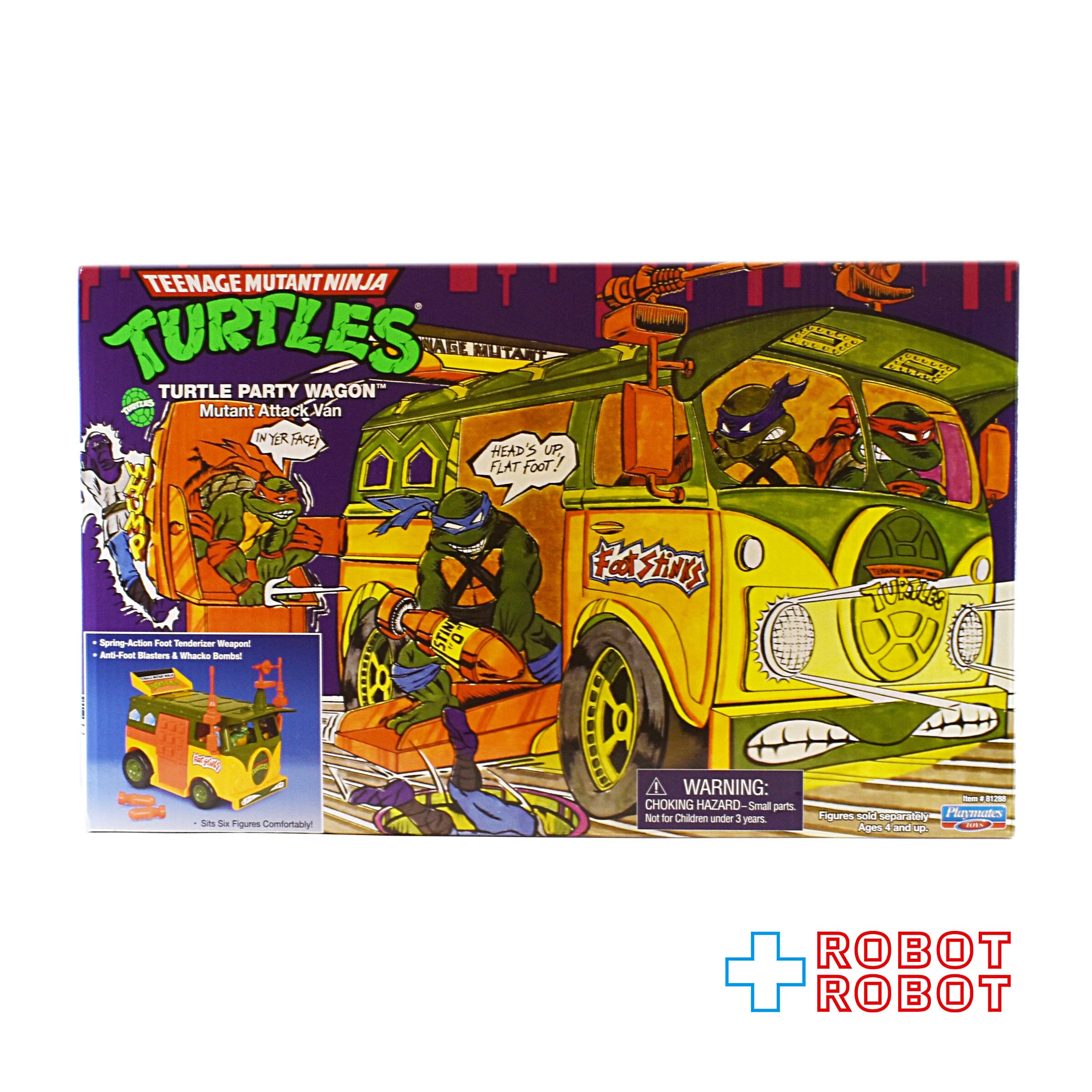 プレイメイツ タートルズ TMNT クラシック・タートルパーティーワゴン