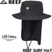 REEF リーフ ハット メンズ レディース サーフハット UVカット UPF50+ 帽子 日除け付き あご紐付き ストレッチ ナイロン REEF SURF HAT EHT261033 26SS 日本代理店正規品