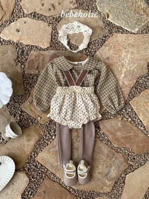 BEBE HOLIC / Leaf Suspender Bloomers