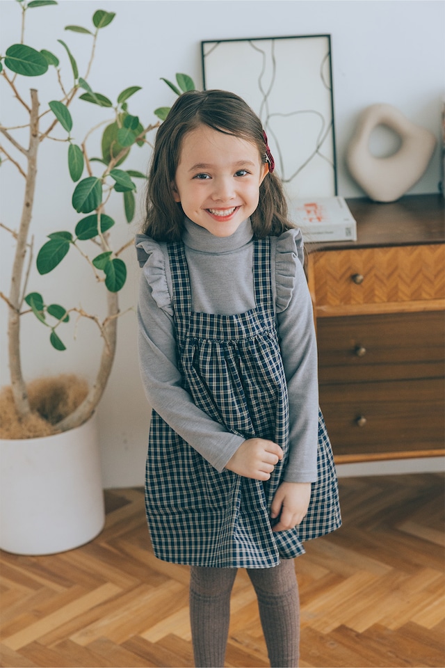 タートルネックトップス<Gray>