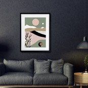 Xanadu｜幻想的な理想郷を描いたミニマルアートポスター｜北欧モダンインテリアに映える静かな美の一枚｜A4ポスター