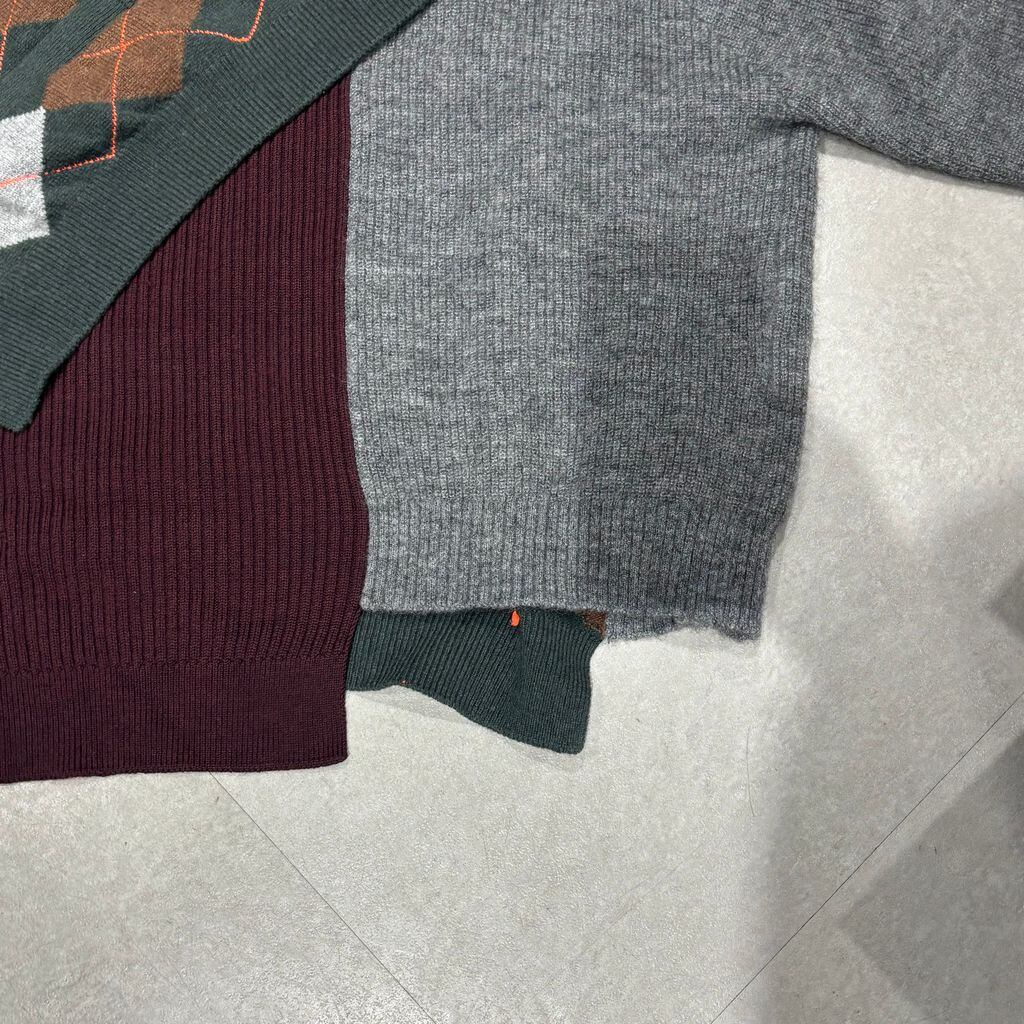 Kolor カラー 20AW Dokking Sweater ドッキングセーター 20WCM