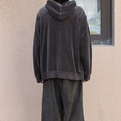 velour zip up hoodie brown