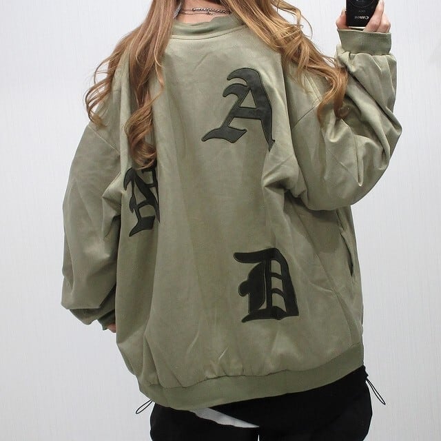 ワッペン刺繍 スウェード スタジャン ブルゾン | @YUG ～ project by