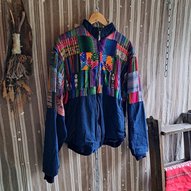 パッチワークブルゾン used [502032]