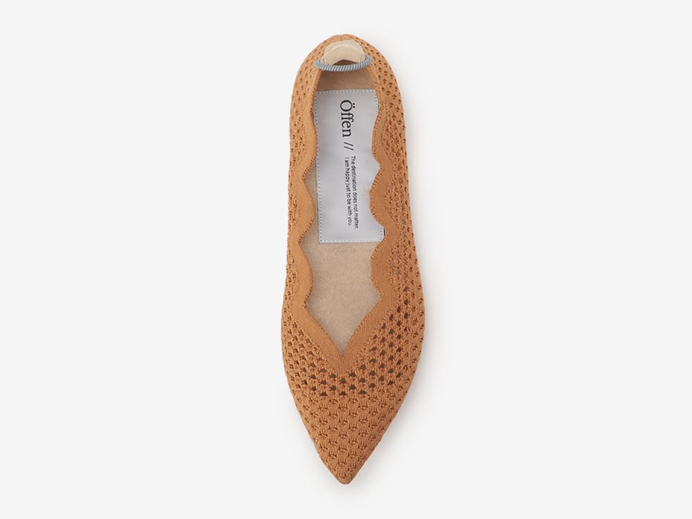 pointed-SCALLOP MESH / CAMEL | Offen pointed-SCALLOP MESH / CAMEL | Offen