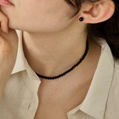 9/4(金)21時再販売*silver925 onyx necklace N089