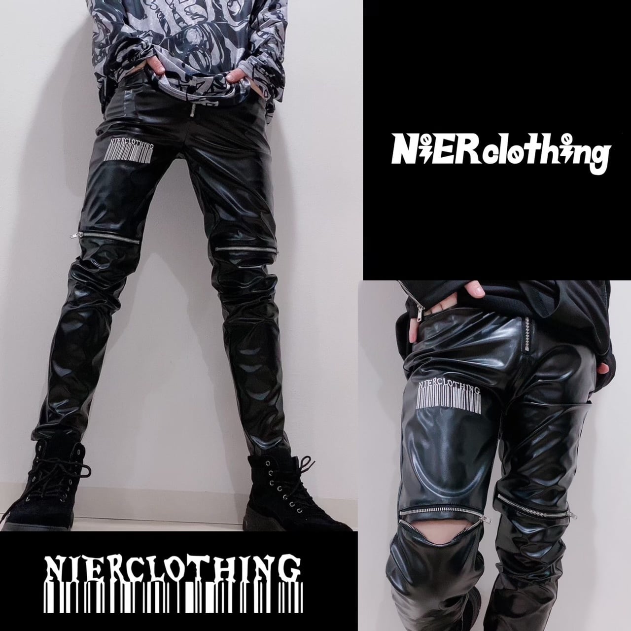 【新品】near.nippon(ニアニッポン)　フェイクレザーパンツ