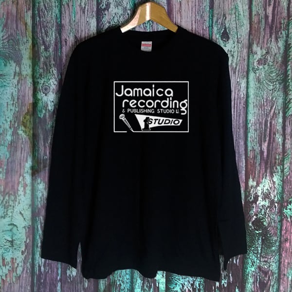 スタジオワン 看板デザイン ジャマイカ レゲエ 長袖 黒色 Tシャツ