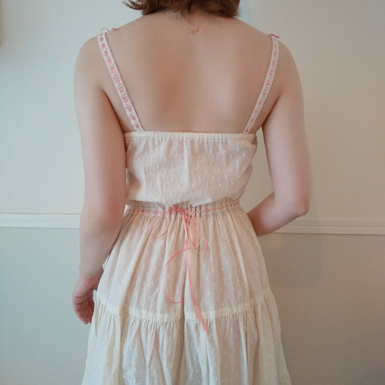 Ribbon slip dress | Lily Sunocoff Official web shop 