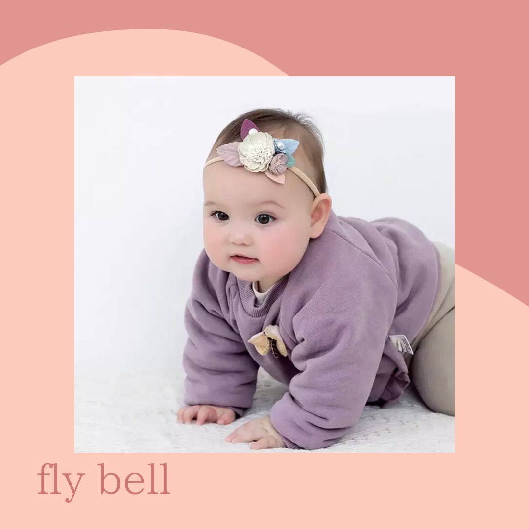 エレガントフラワーヘアバンド》》》》》》》》》》》ベビー キッズ ヘアバンド フラワー イベント パーティー 海外子供服 インポート キッズファッション