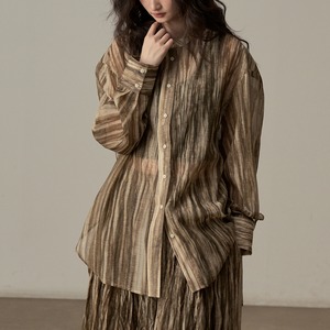 nuance  sheer shirt　j-0046