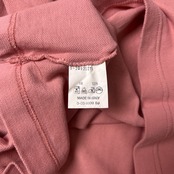 TRUSSARDI トラサルディ イタリア製 半袖ポロシャツ M/くすみピンク/鹿の子