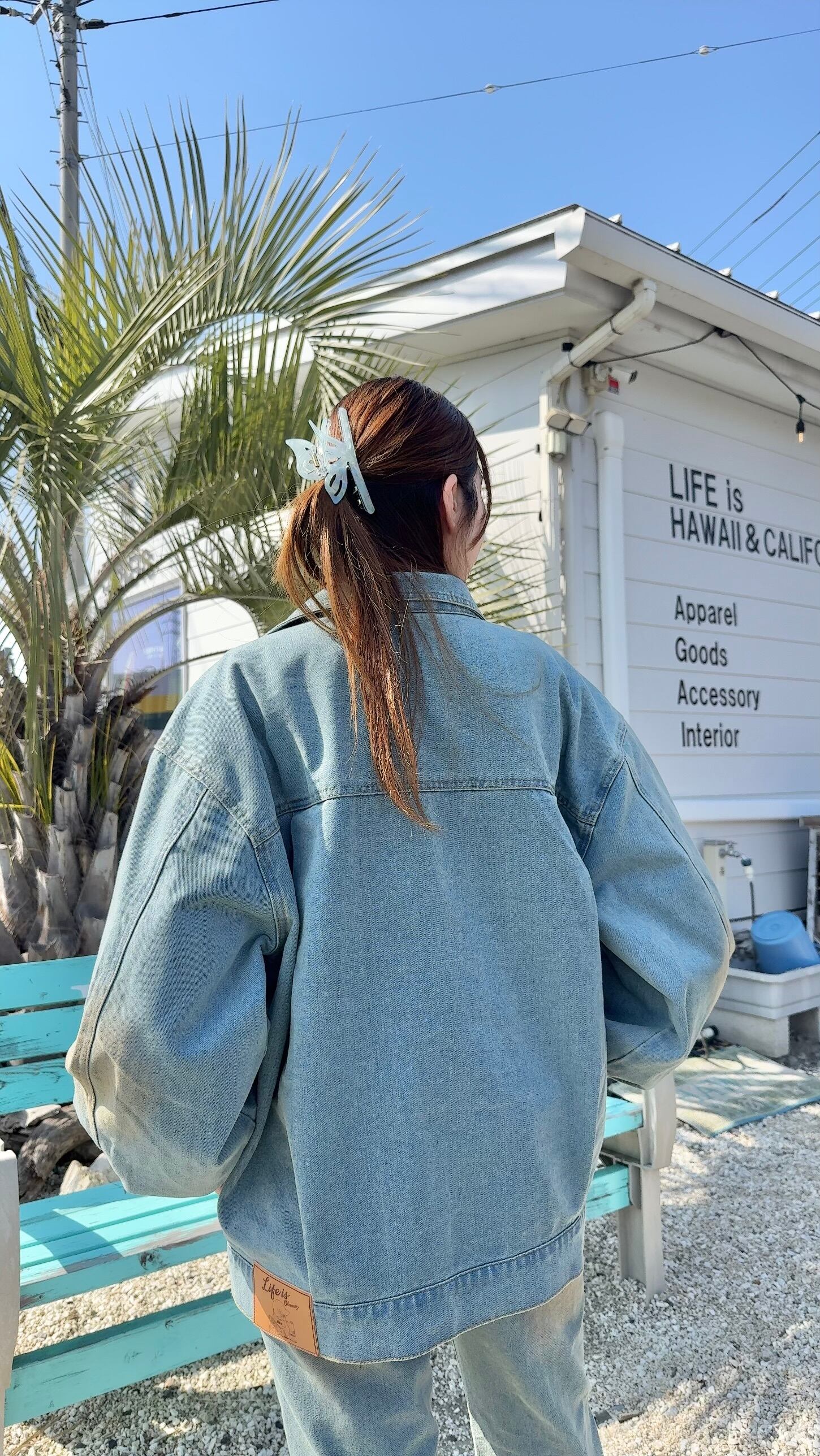 【mapuaコラボパッチ】レディースデニムジャケット ¥8,600(9,460)