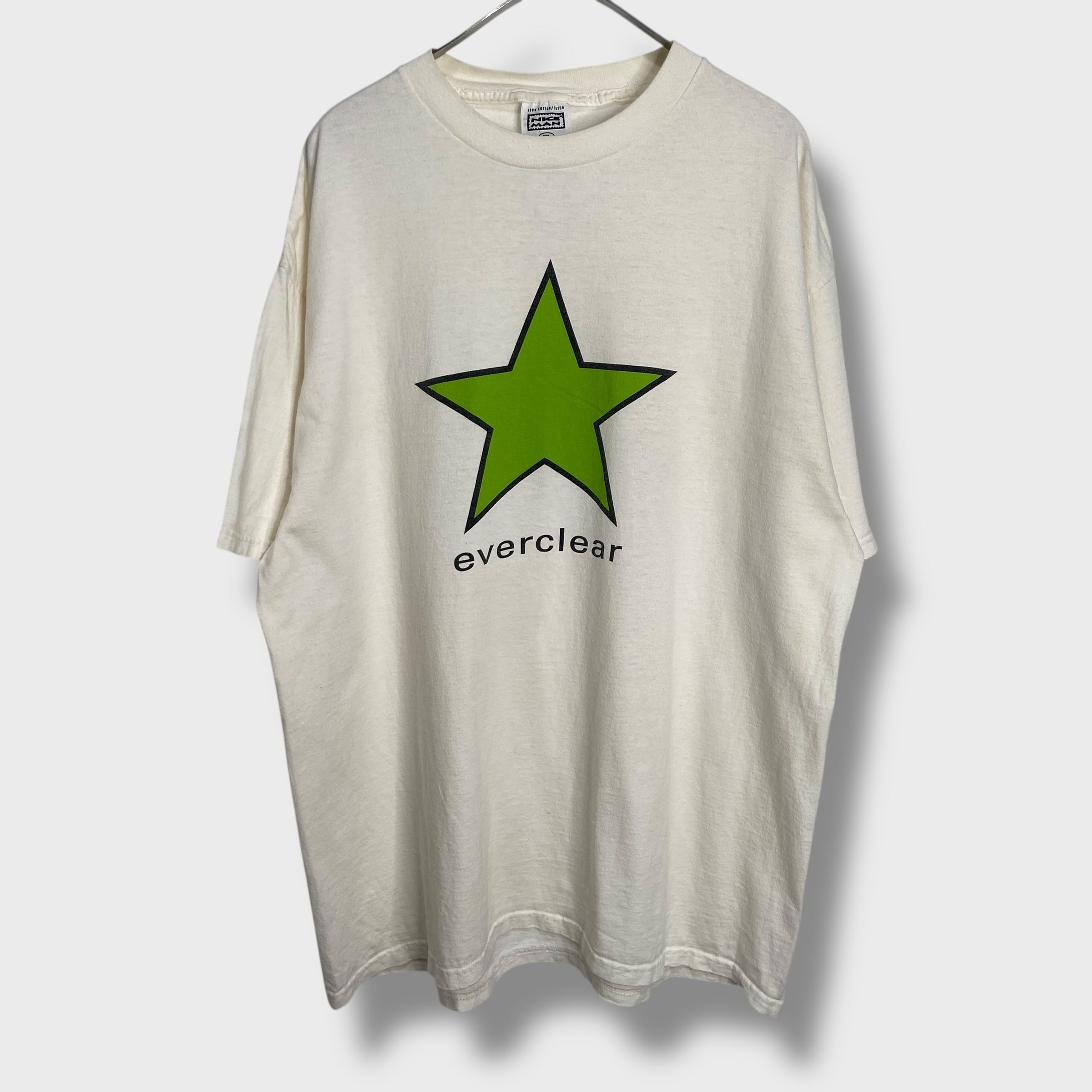 90s USA製 エバークリア バンドTシャツ バンt 両面プリント 白 XL