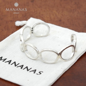 MANANAS [マナナス] Seven Circle Bangle [BR-21011] セブンサークルバングル・ブレスレット・シルバー 925・MEN'S/LADY'S [2021AW]