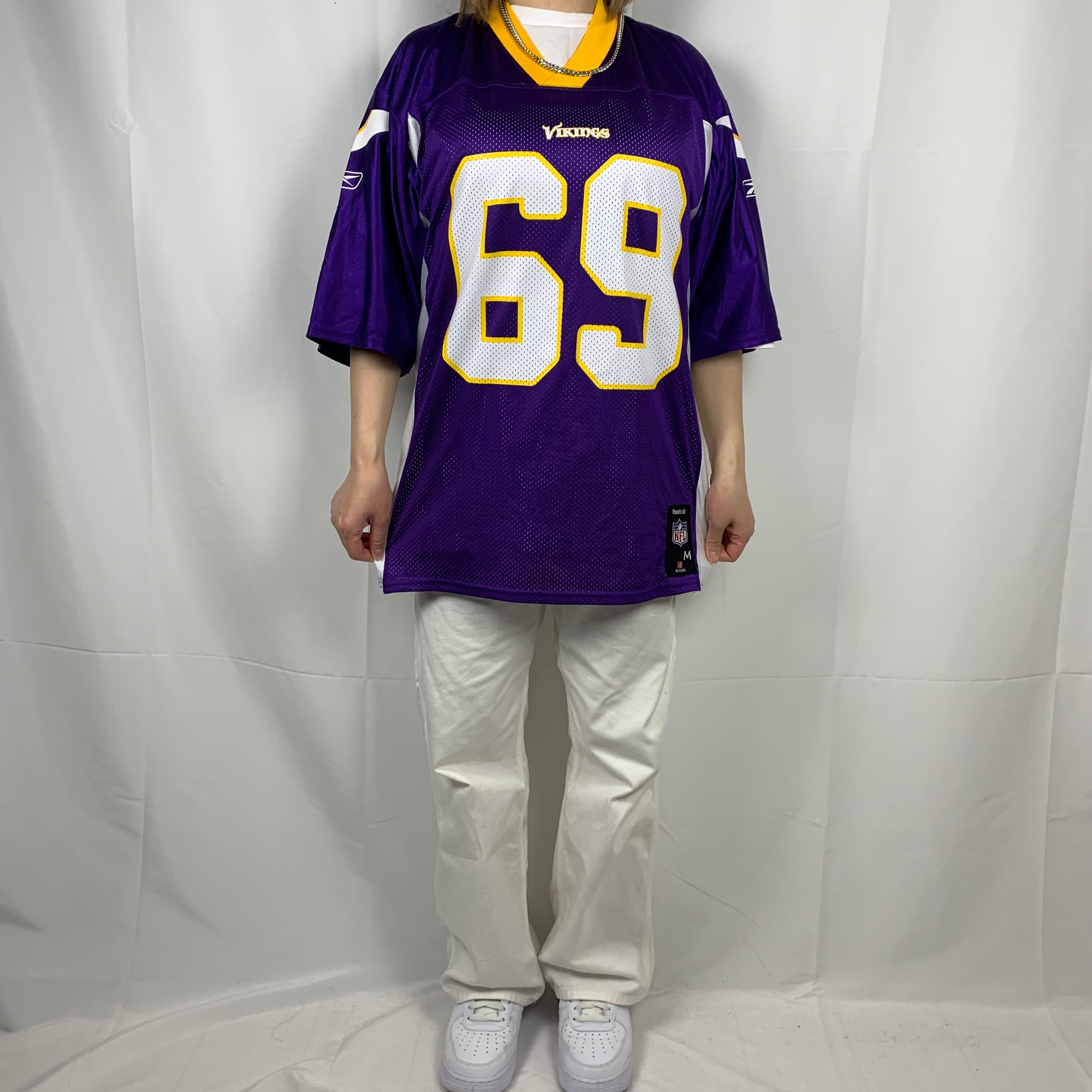 デッドストック DEADSTOCK リーボック Reebok NFL MINNESOTA VIKINGS ミネソタバイキングス ゲームシャツ フットボールシャツ メンズXL /eaa336883