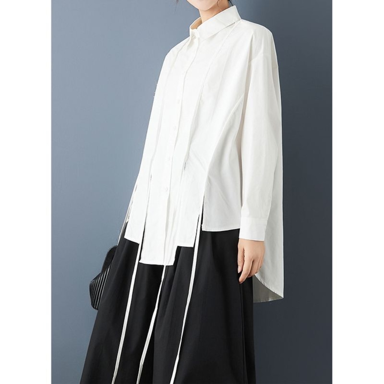 アシメ ディテール シャツ 00271