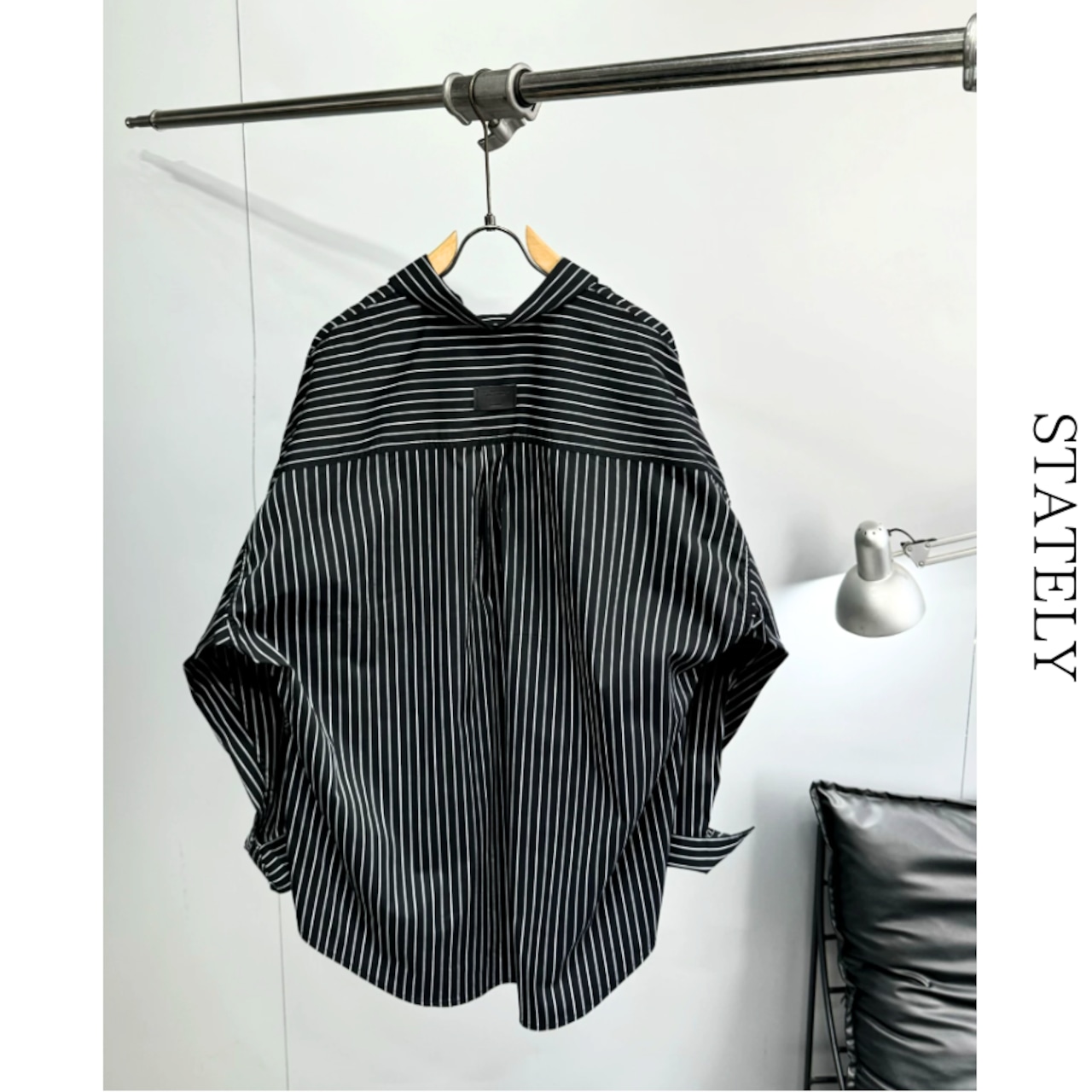 Pinstripe Flow シャツ/2color_T230・画像6
