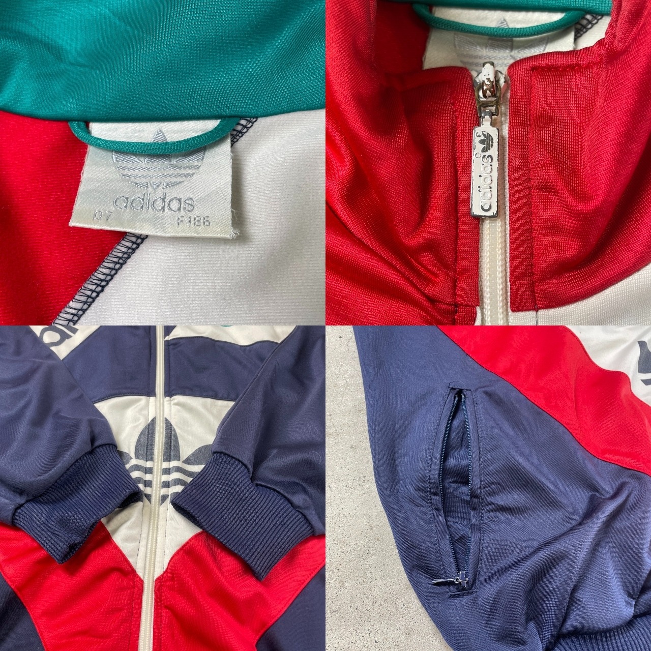 80年代 adidas アディダス トラックジャケット ジャージ メンズL 古着 